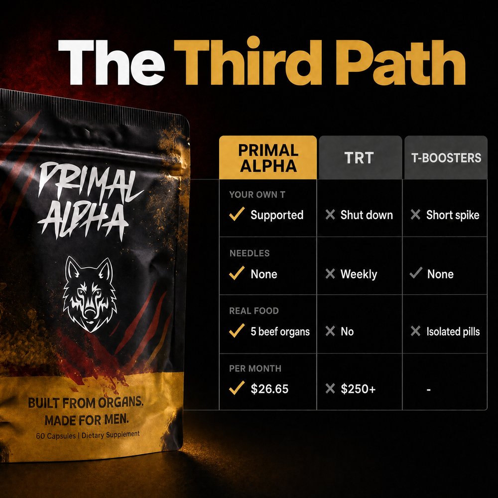 The third path: Primal Alpha vs TRT vs T-boosters
