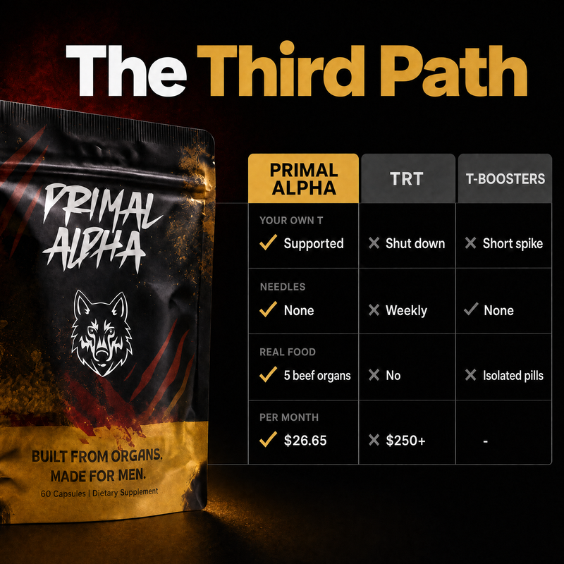 The third path: Primal Alpha vs TRT vs T-boosters